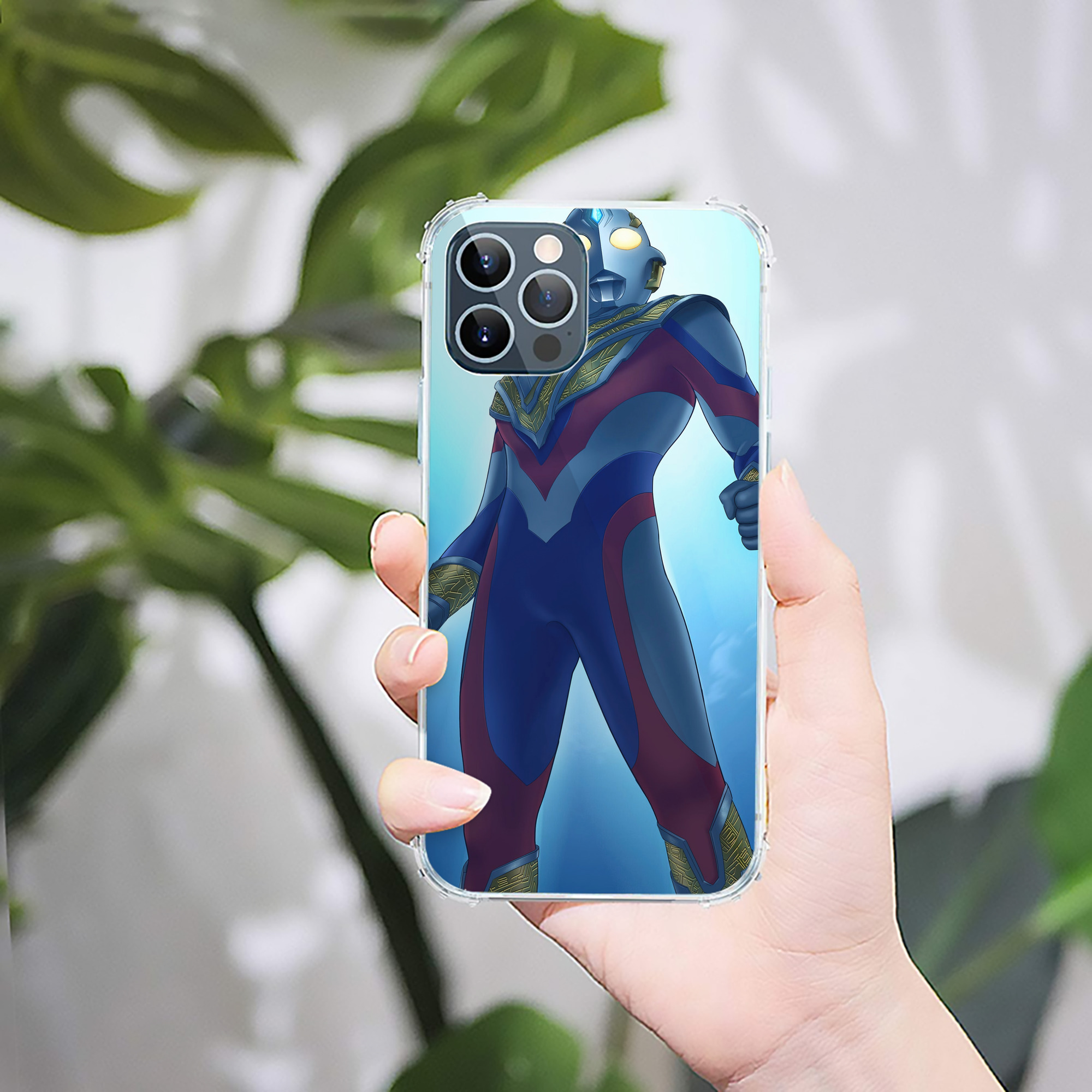 （画像用） ウルトラマン Ultraman 【iPhone 12シリーズ対応】透明スマホケース（クリアソフトケース）
